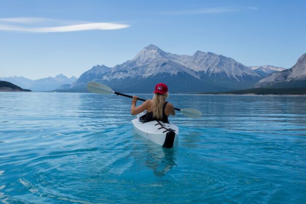 girl kayak lake canoe kayaking 1561989