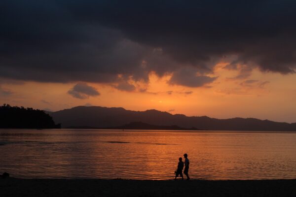 sunset beach philippines evening 2451989