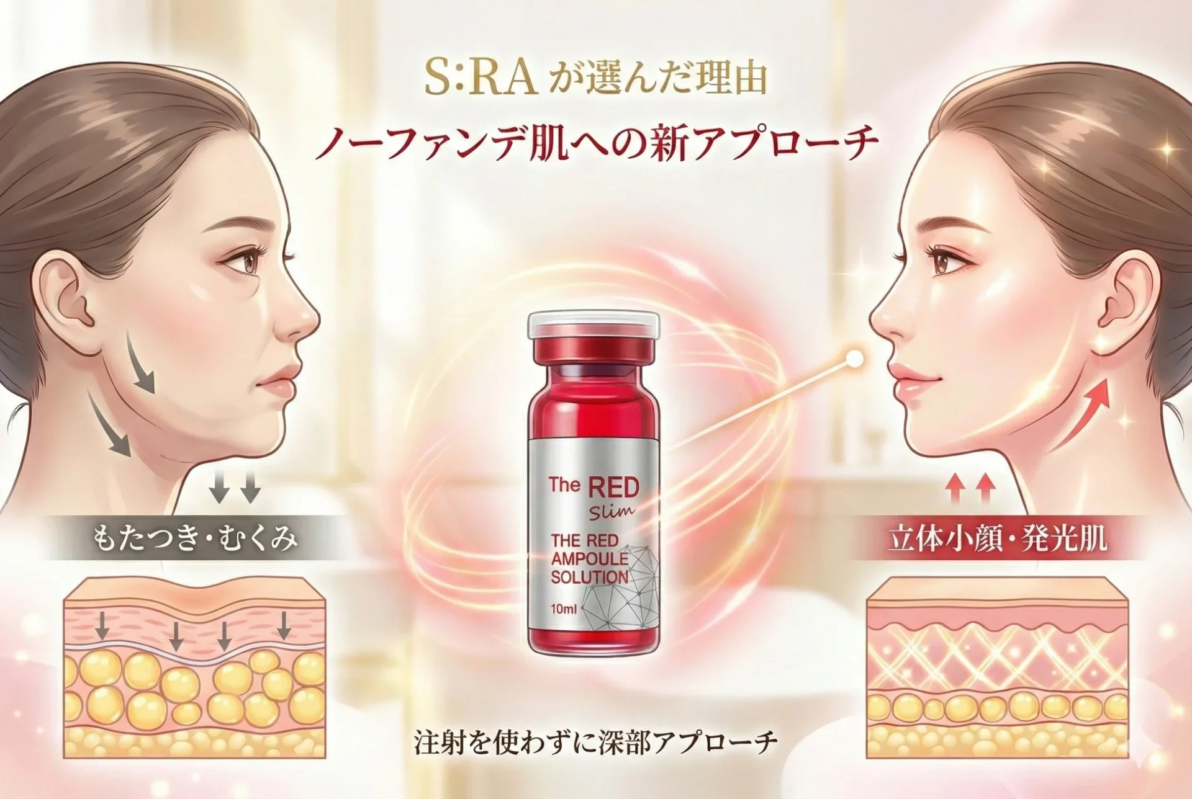 S:RA explica por qué eligió "The RED Slim" para un rostro pequeño y una piel radiante.