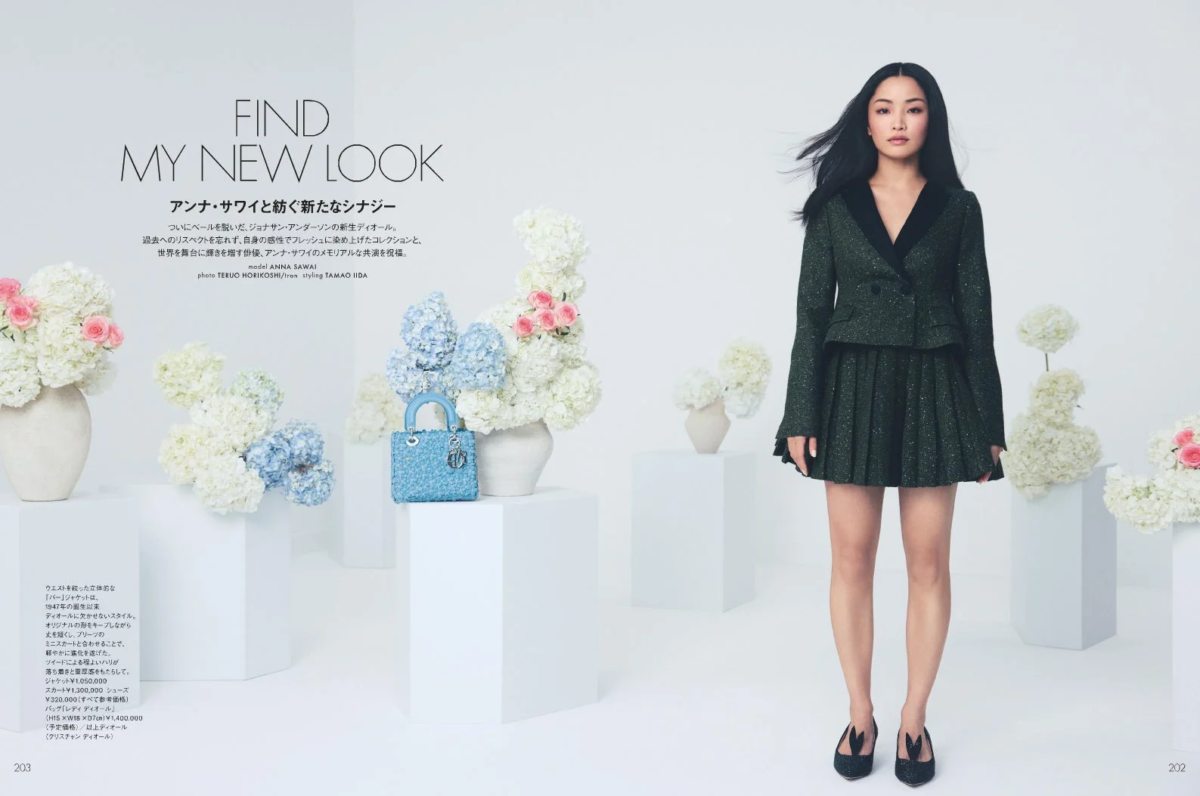 Anna Sawai en Dior para ELLE Japan