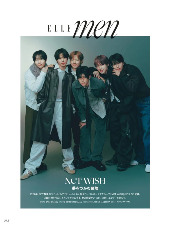 NCT WISH en el reportaje de ELLE MEN