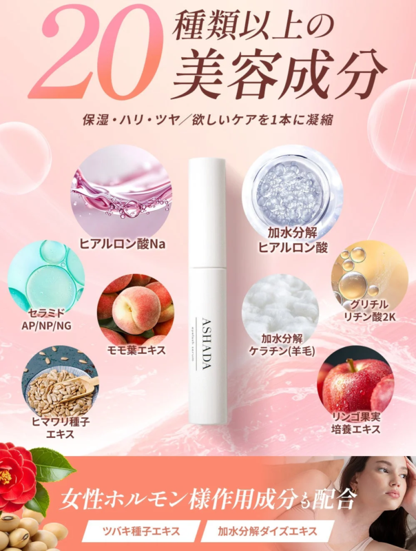 Ingredientes del ASHADA Eyelash Serum