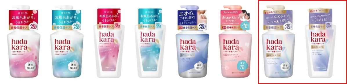 Línea completa de productos hadakara