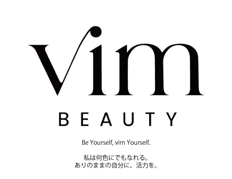 Logo y mensaje de la marca vim BEAUTY