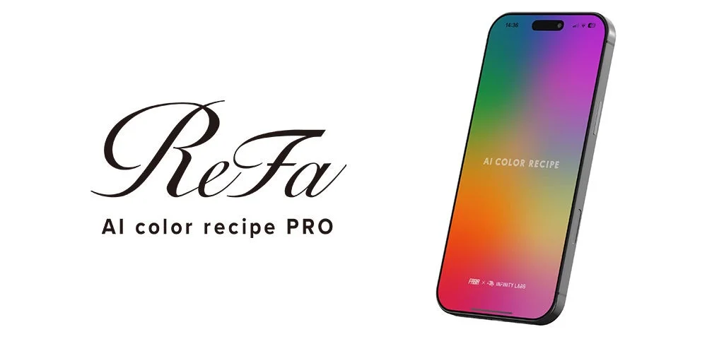 ReFa AI color recipe PRO en smartphone