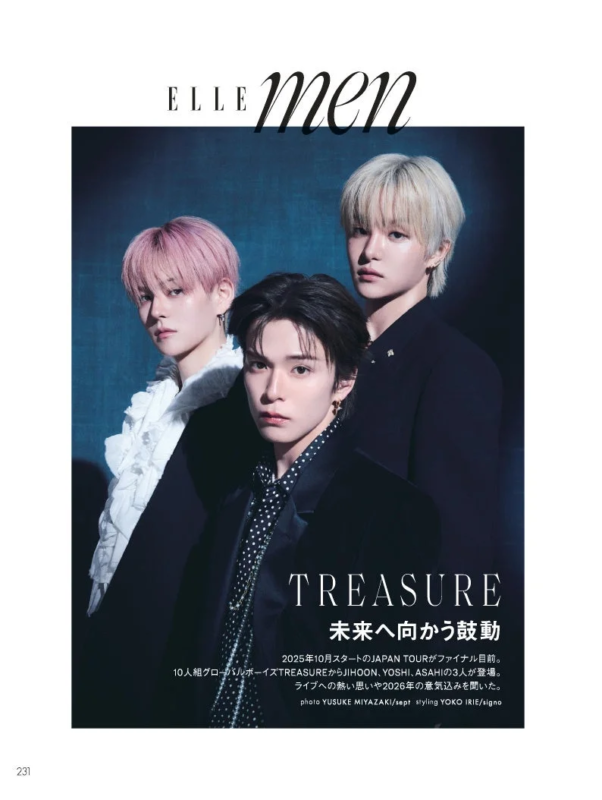 TREASURE en ELLE Men