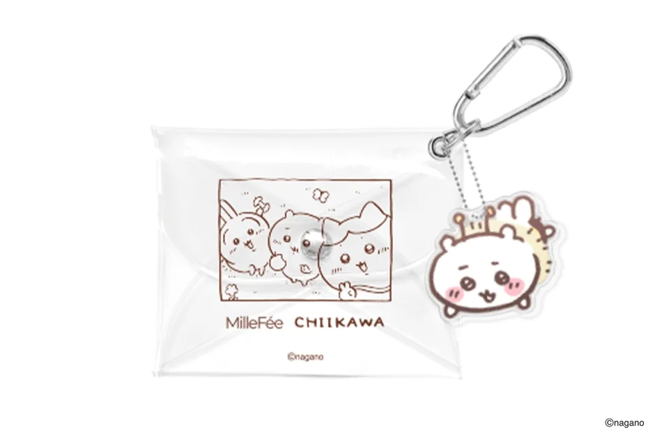 Estuche para esponjas con colgante acr&iacute;lico de Chiikawa