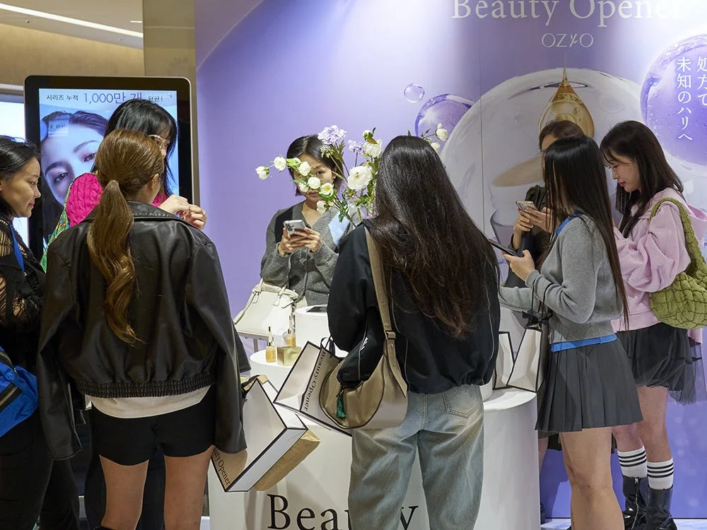Evento pop-up de Beauty Opener en Corea