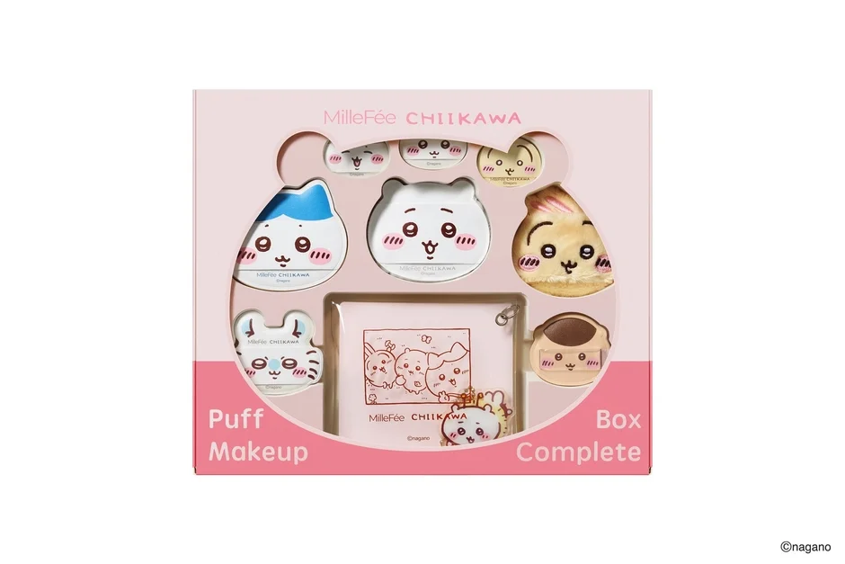 Caja completa de esponjas de maquillaje Chiikawa x MilleF&eacute;e