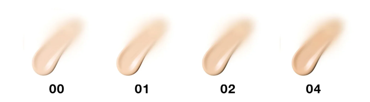 Imagen de muestras de color de la base de maquillaje