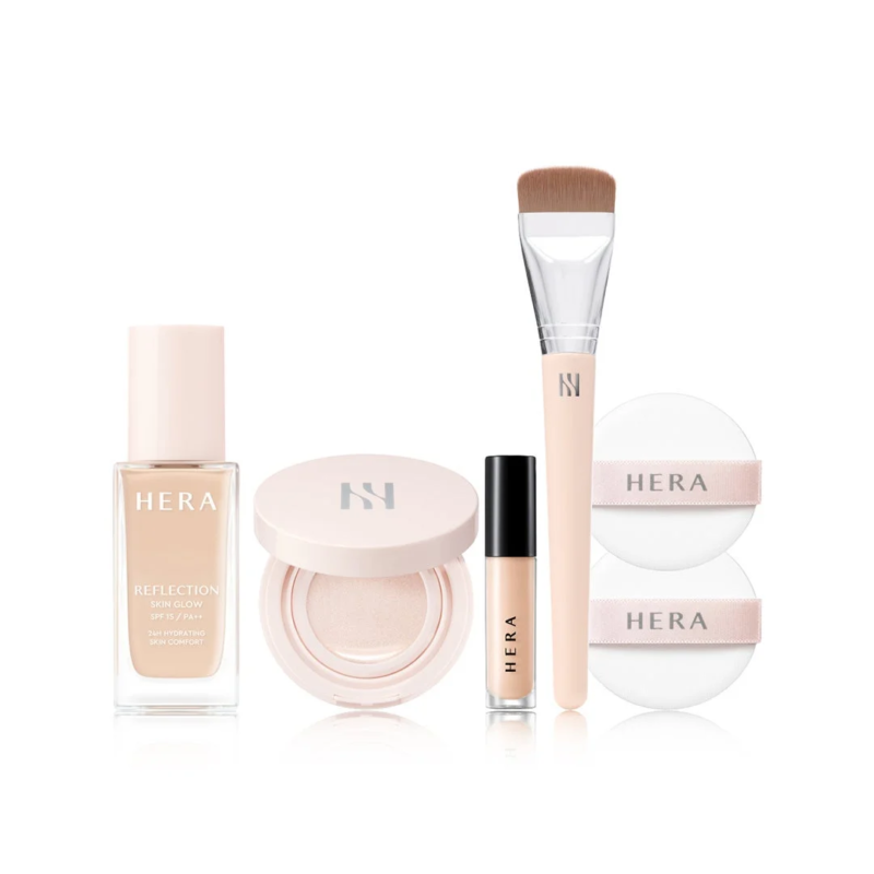 Set de maquillaje HERA Reflection Skin Glow Foundation Limited Set.