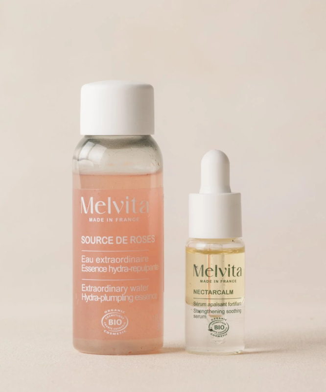 Productos Melvita de cuidado de la piel