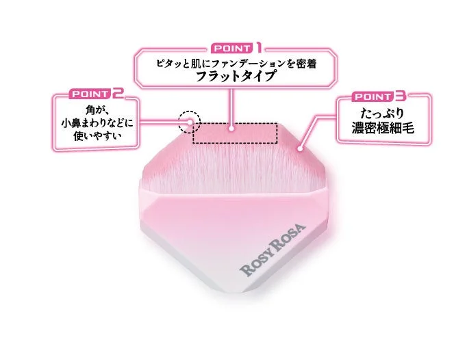 Detalle de las cerdas del cepillo, mostrando las superficies planas para una aplicaci&oacute;n uniforme y los bordes para &aacute;reas peque&ntilde;as.