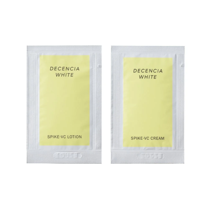 Muestras de loci&oacute;n y crema DECENCIA WHITE Spike-VC
