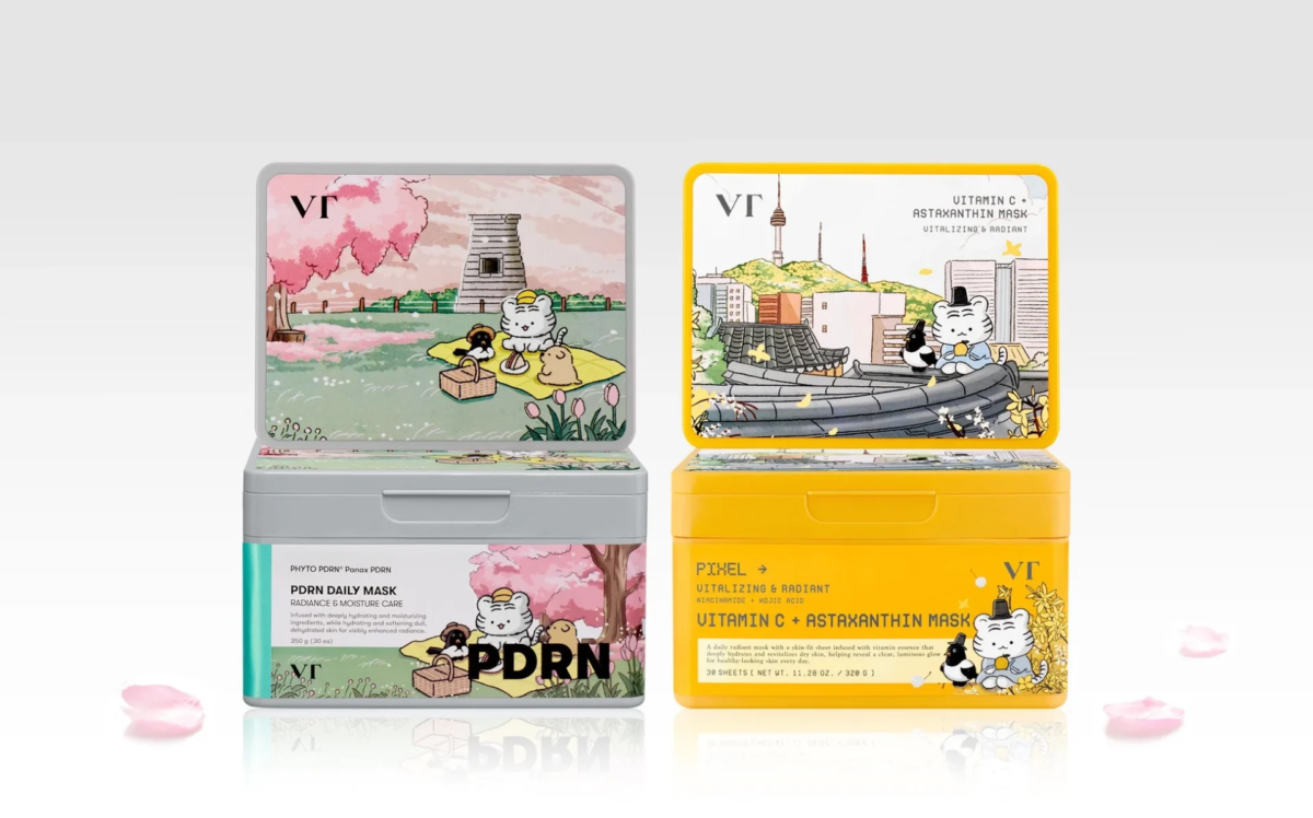 Mascarillas diarias de PDRN y Vitamina C + Astaxantina de VT Cosmetics