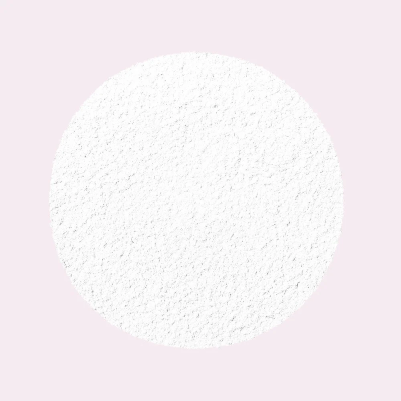 Polvo blanco con textura delicada