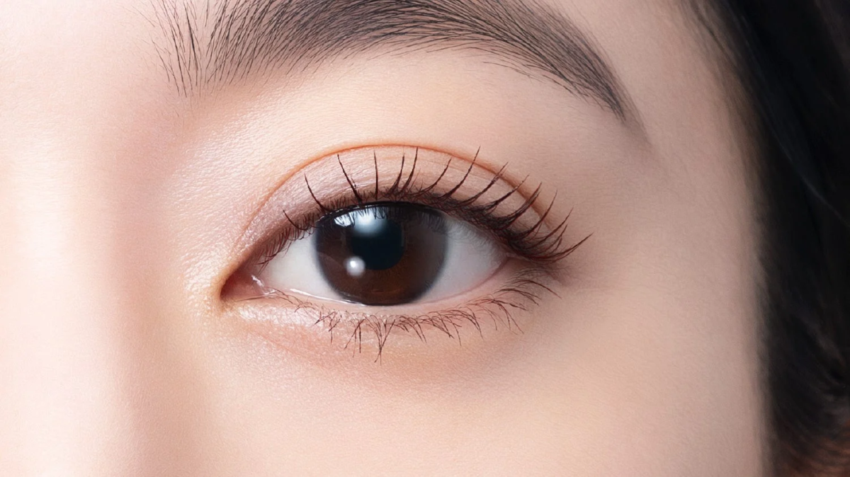 Ojos de mujer con pesta&ntilde;as largas y rizadas