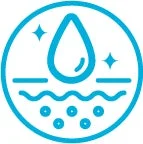 Icono de hidrataci&oacute;n de cuidado de la piel