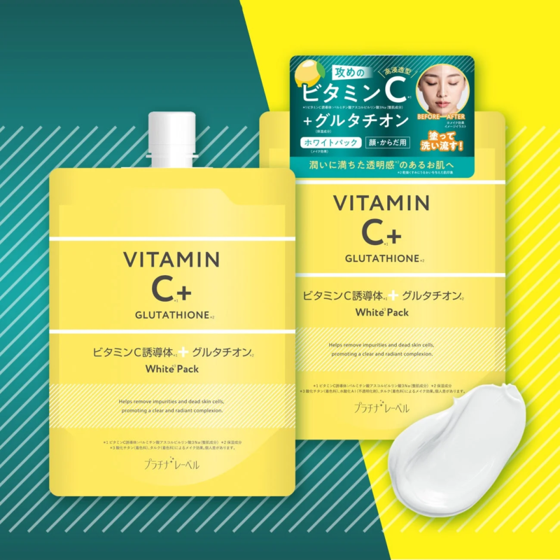 Productos de skincare de Platinum Label con vitamina C y glutati&oacute;n