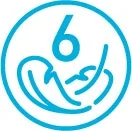 Icono de 6 principios "libres de"