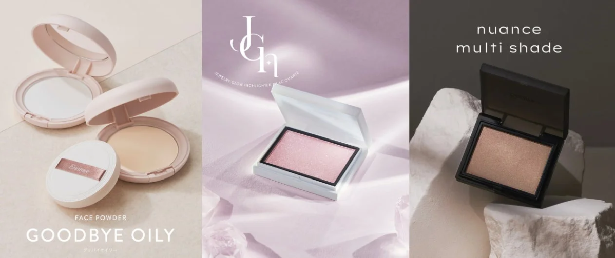 Productos Enamor: Polvo Facial, Iluminador y Sombra Multi