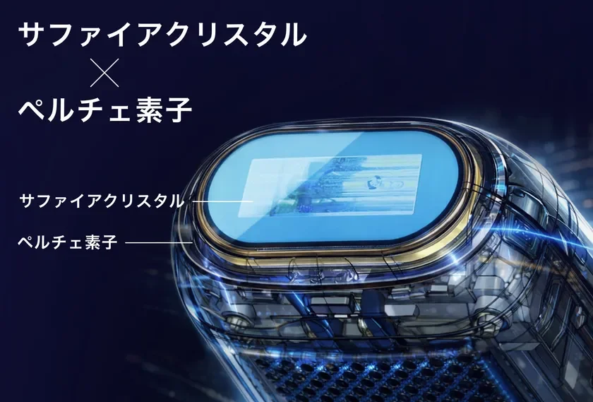 Tecnolog&iacute;a de doble enfriamiento con cristal de zafiro y elemento Peltier