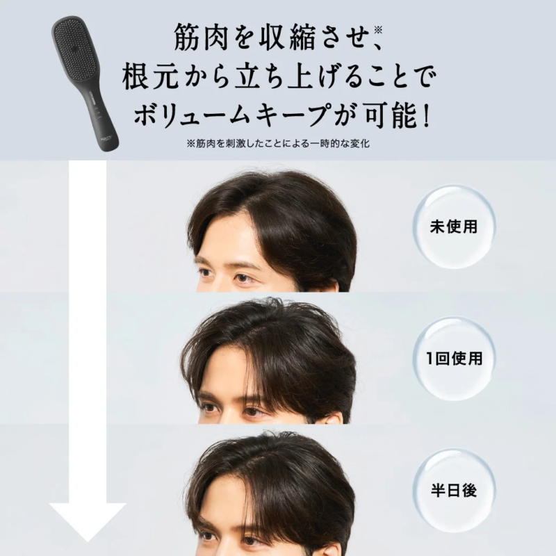 Volumen del cabello antes y después