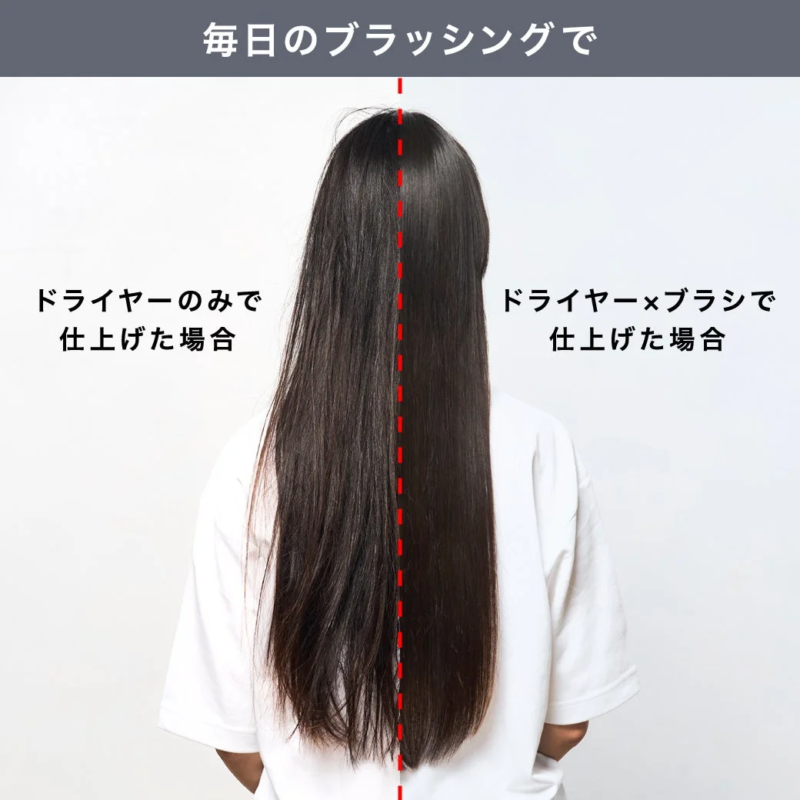 Comparación de secado con y sin cepillo