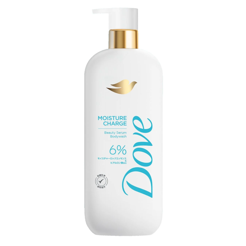 Botella de Dove Beauty Serum Bodywash Moisture Charge