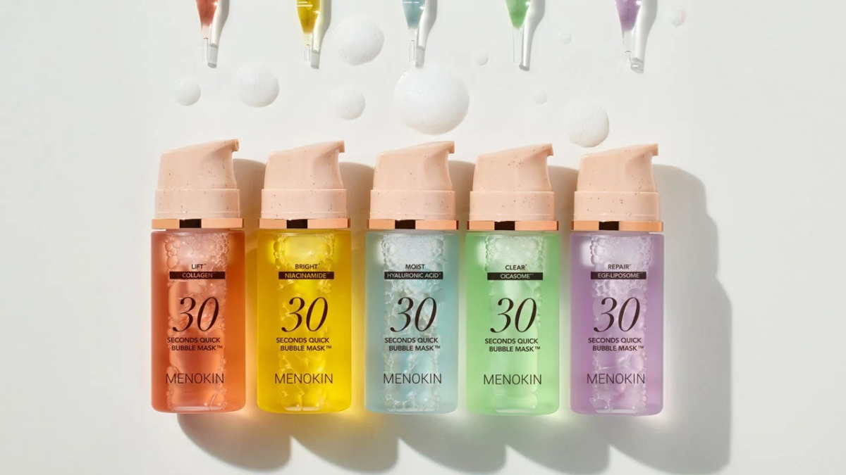 L&iacute;nea de productos MENOKIN 30 segundos Mascarilla de Burbujas R&aacute;pida