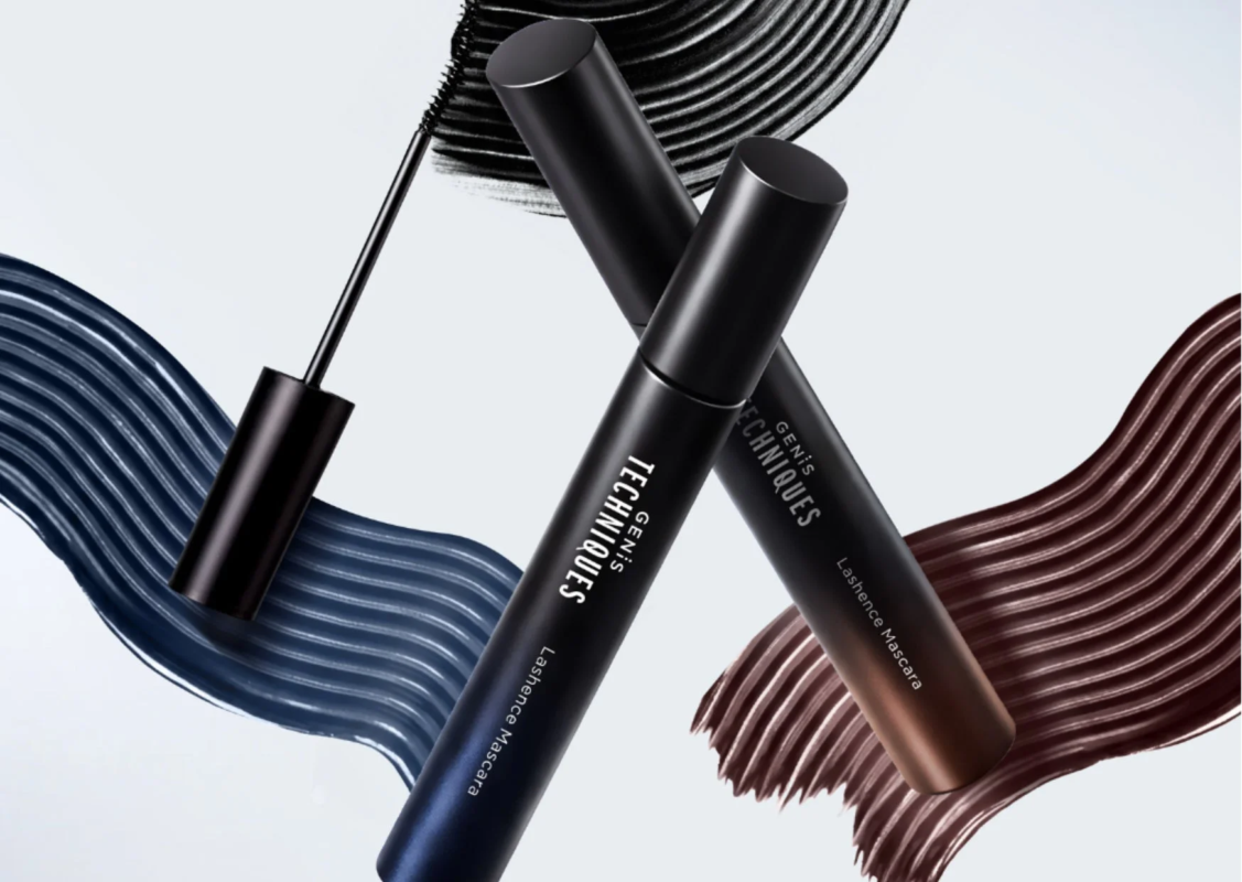 Mascara y muestras de color