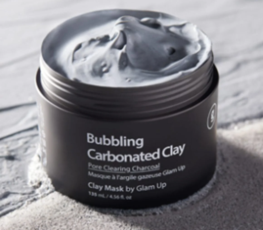 GLAM UP [1分泡毛穴パック]炭酸泡 毛穴 クレイマスク