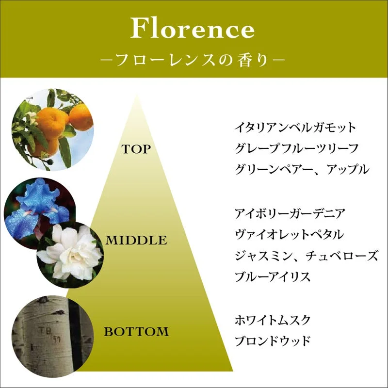 Composici&oacute;n de la fragancia Florence