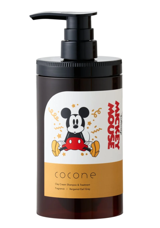 Botella de cocone Clay Cream Shampoo con Mickey Mouse
