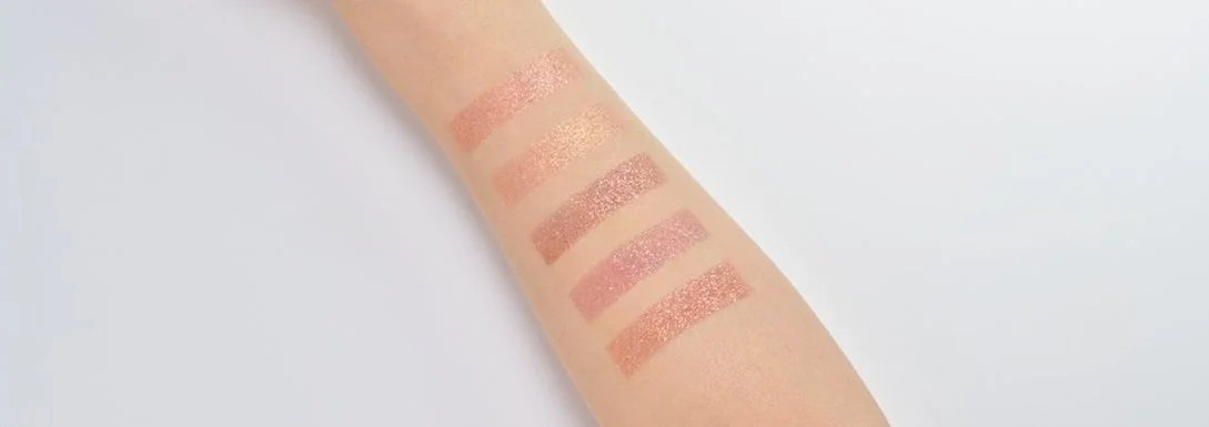 Swatches de tonos perlados