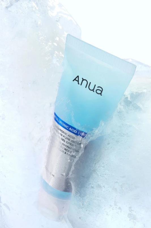 Anua Hyaluronic Acid Catechin Cool Gel Cream cooling effect