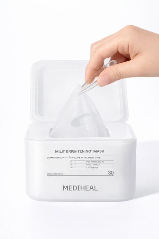 MEDIHEAL Milk Brightening Mask How to Use