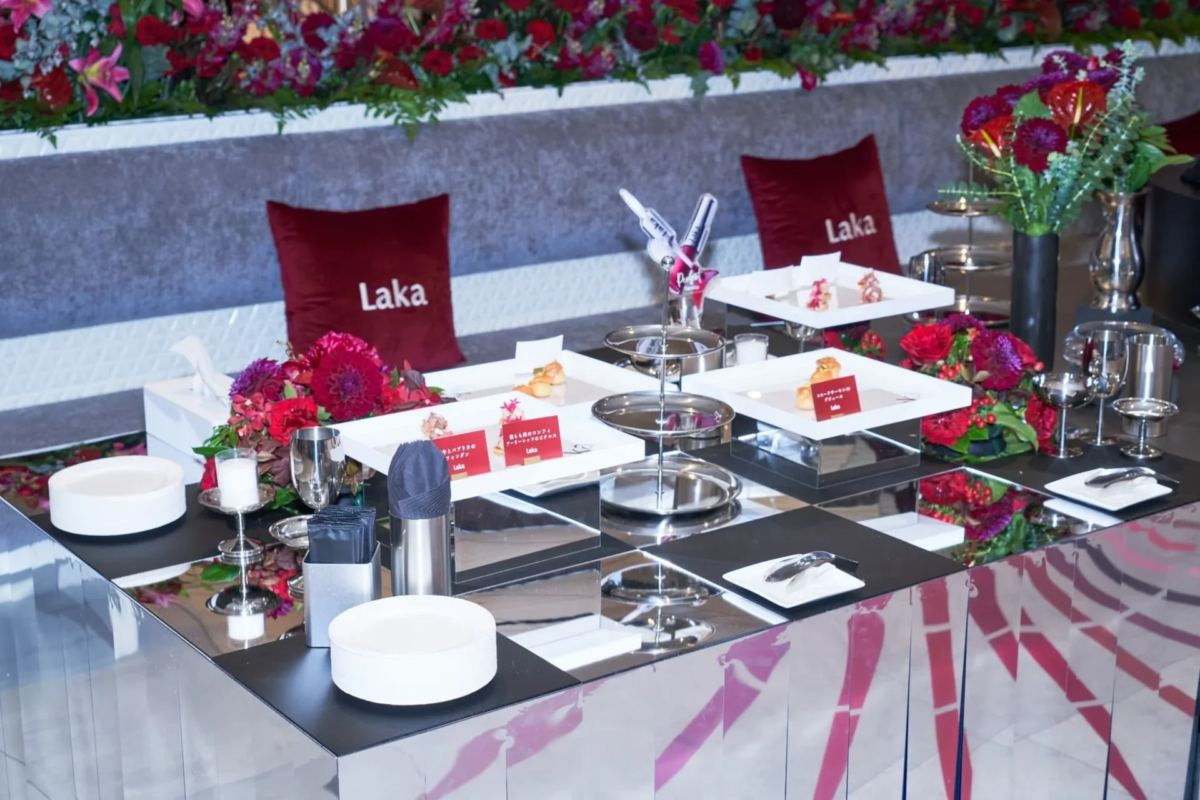 &Aacute;rea de catering en el evento Laka