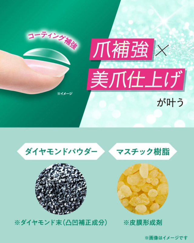 U&ntilde;as reforzadas con polvo de diamante