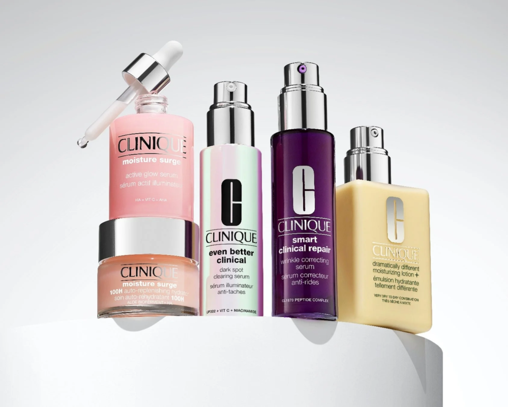 Variedad de productos Clinique