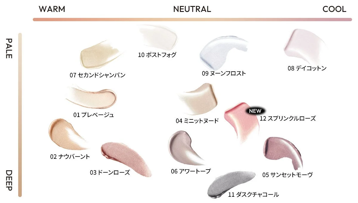 Wink Eye Shimmer Light Color Chart