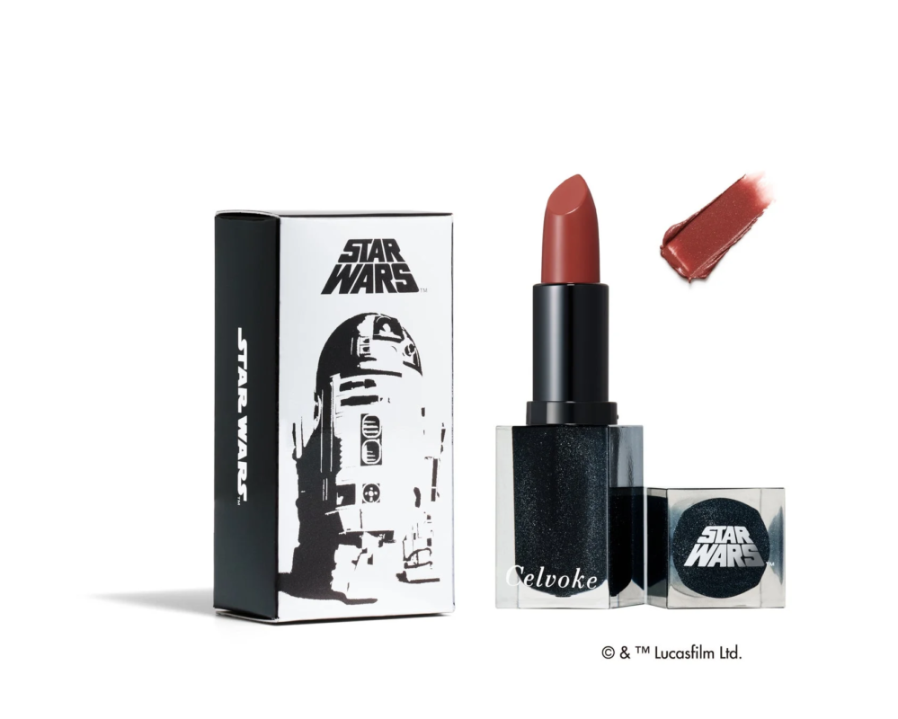 Labiales Celvoke Rouge Au Muted Glow con empaque de STAR WARS