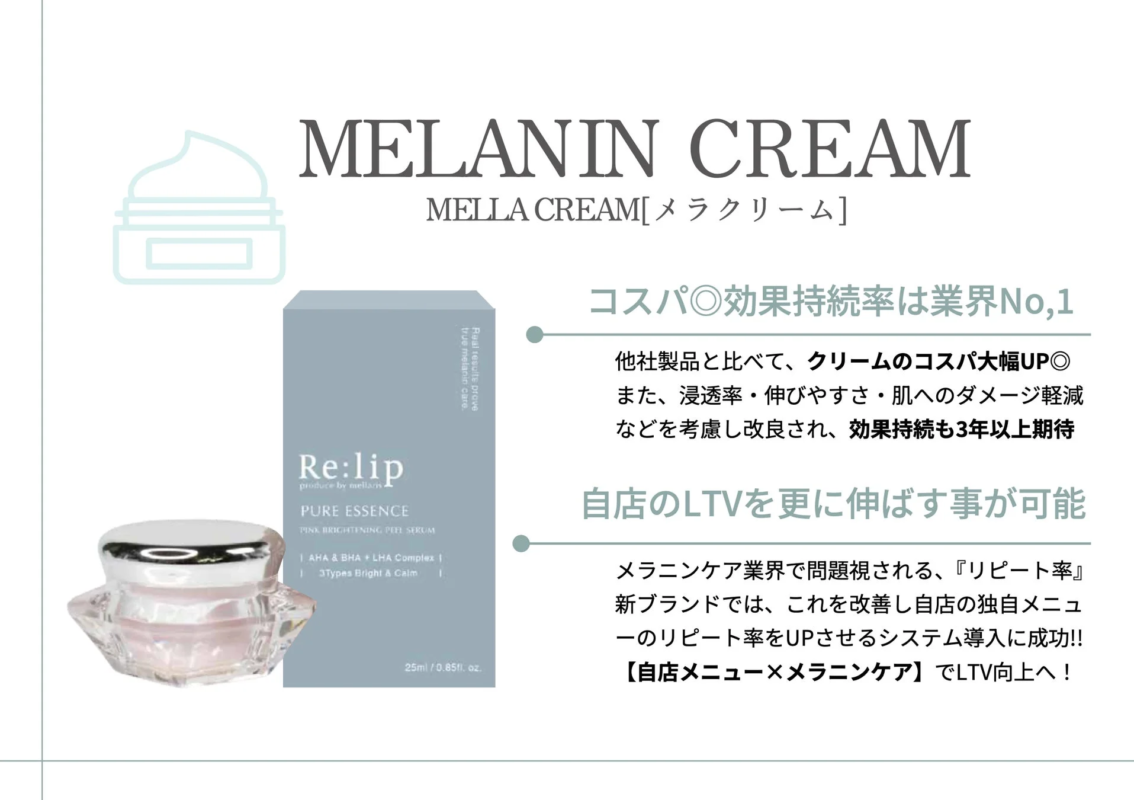Crema de melanina Re:lip