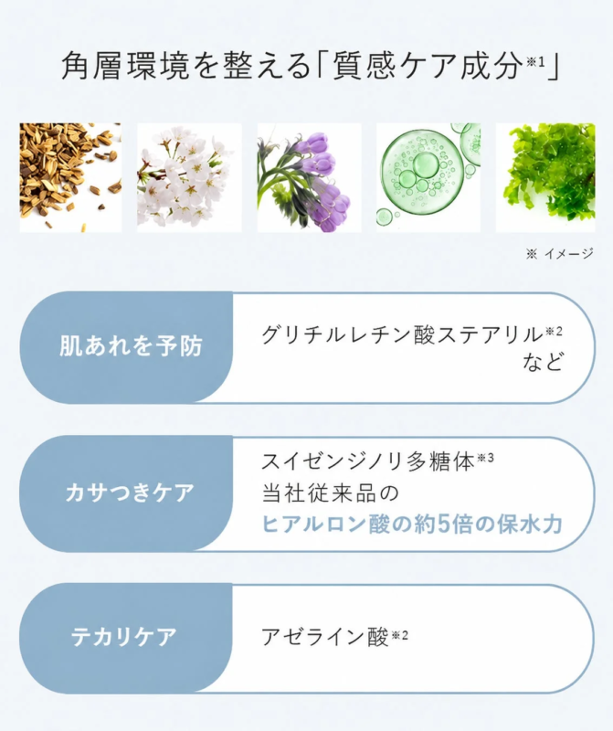 Diagrama de ingredientes para el cuidado de la textura