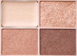 Paleta de Sombras de Ojos Kiss Zoom Eye Potion X con tonos beige, rosa dorado y marrón