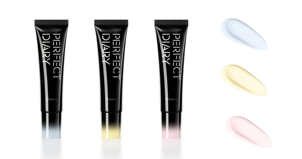 Tubos de crema UV con corrección de color PERFECT DIARY