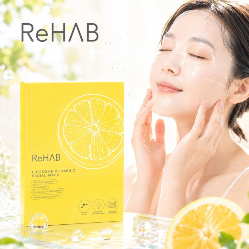 Mujer con m&aacute;scara ReHab