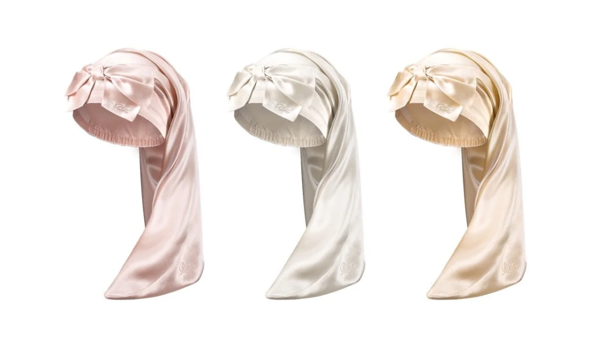 Gorros de noche ReFa SILK NIGHTCAP LONG PEARL
