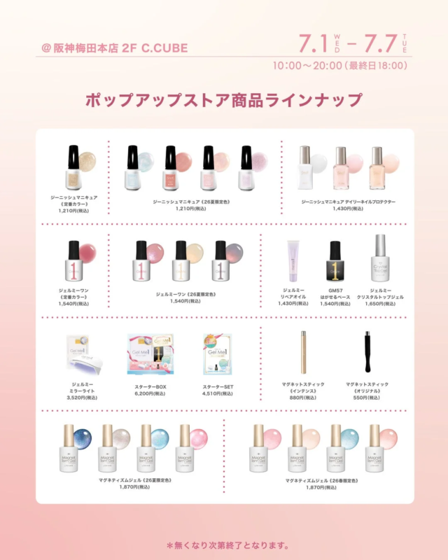L&iacute;nea de productos POPUP