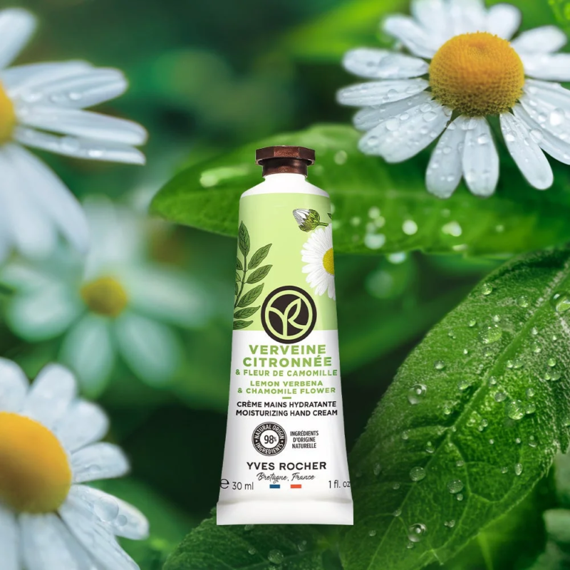 Crema de manos hidratante Lemon Verbena & Chamomile Flower